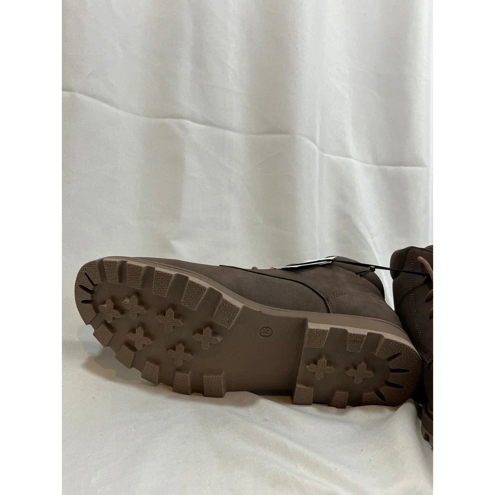 Goodfellow & Co Mens Brown Lace Up Ankle Lug Sole Boots Size 13 NEW